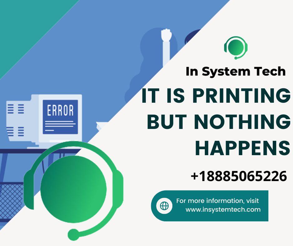 it is printing but nothing happens